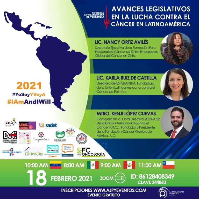 Lee más sobre el artículo Avances legislativos en la lucha contra el cáncer serán presentados en un webinar