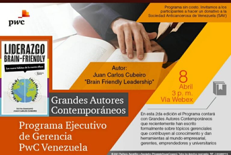 Lee más sobre el artículo Programa Ejecutivo de Gerencia de  PwC  Venezuela a beneficio de la Sociedad Anticancerosa de Venezuela